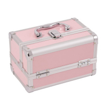 small pink aluminum hairdressing tool make up case